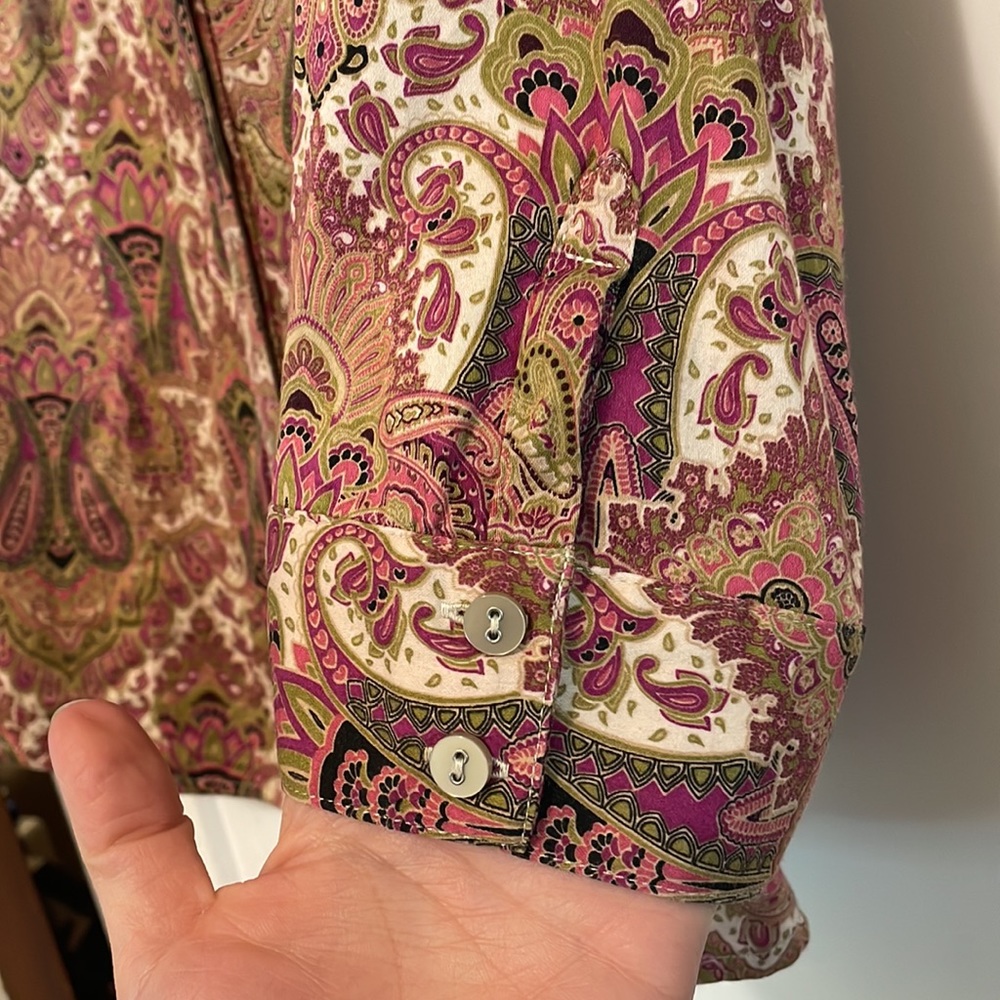 ‼️LAST CALL‼️212 Collection Paisley 3/4 Sleeve Blouse - Picture 6 of 10